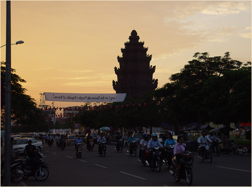 Zuckerpalme in Phnom Penh, eines der Wahrzeichen Kambodschas.